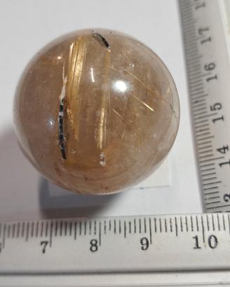 sfera di quarzo rutilato