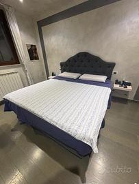 Letto matrimoniale contenitore con testiera