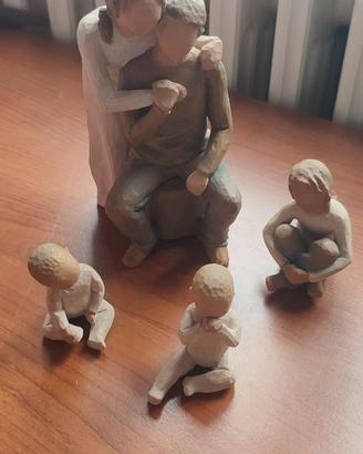 Statuetta Willow Tree "io e te" + bambini