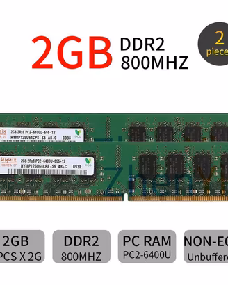 MEMORIE RAM HYNIX 4 GB (2 x 2 GB) DDR2 800 MHz