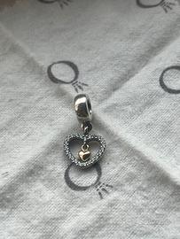 Pandora charm Originale Pendente Due Cuori