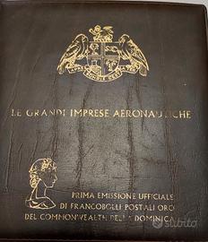 Francobolli postali oro del Commonwealth Dominica