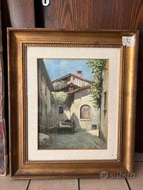 Dipinto Casolare antico da collezione