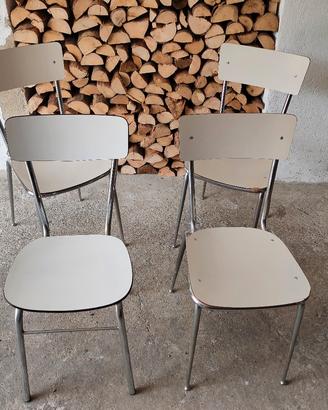 4 sedie vintage in formica 