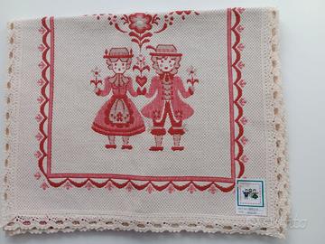 Runner da tavolo in cotone e lino - double face