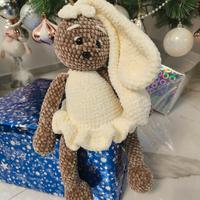 Coniglietta Peluche fatta a mano – Bambola artigia