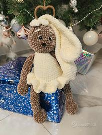 Coniglietta Peluche fatta a mano – Bambola artigia