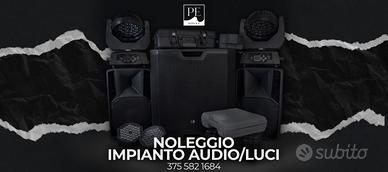 Noleggio Impianto Audio/Luci RCF - 300+ Persone