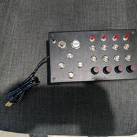 button box sim racing usb led