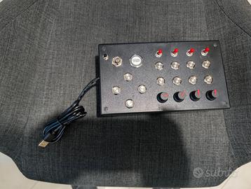 button box sim racing usb led