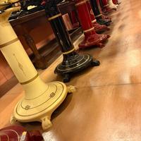 piedistalli restaurati per  affettatrice