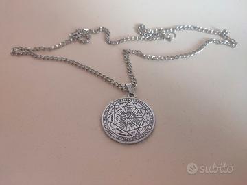 Collana Amuleto Portafortuna Sigillo di Salomone 