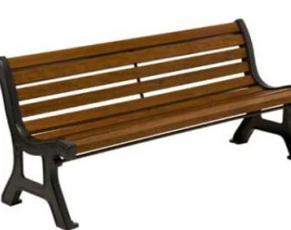 Panchina da Giardino in Ghisa e Legno 170 cm