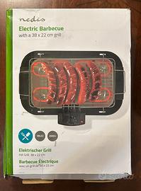 Barbecue elettrico Nedis 2000W 38x22 cm
