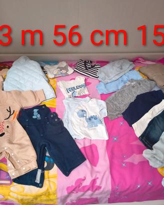 Abbigliamento Bimbo Autunno Inverno 1-3 mesi 56 cm