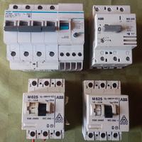 Lotto 4 frutti eletrici industriali interruttori 