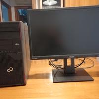 PC Fujitsu + Monitor Asus NUOVISSIMI