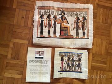 Papiri egiziani con Dio Osiride