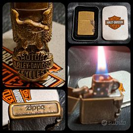 RARO ZIPPO MOTO  HARLEY DAVIDSON DA COLLEZIONE