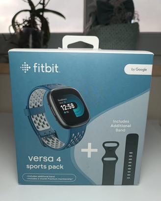 Fitbit Versa 4 Bundle (con cinturino sportivo) Fit