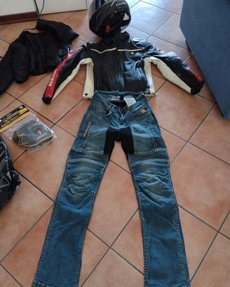 Completo per moto donna