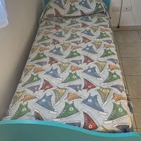 Letto singolo con 2^letto estraibile con materassi