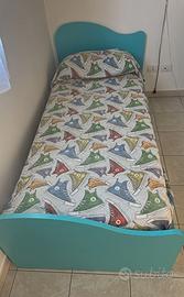 Letto singolo con 2^letto estraibile con materassi