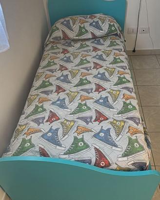 Letto singolo con 2^letto estraibile con materassi