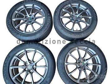 04 Cerchi E GOMME alfa stelvio giulia 17 p ORIGINA