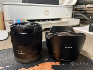 Sony SEL 28 F2 + Fisheye converter