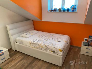 Letto 1 piazza e mezza con materasso