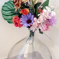 Vaso in vetro soffiato anni 60