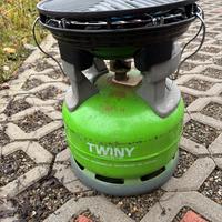 Bombola per campig con barbecue