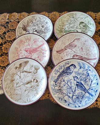 Sei piatti da collezione Gli Amici del Mattino