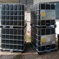 Cisterna botte nera antialga 1000 litri rubinetto