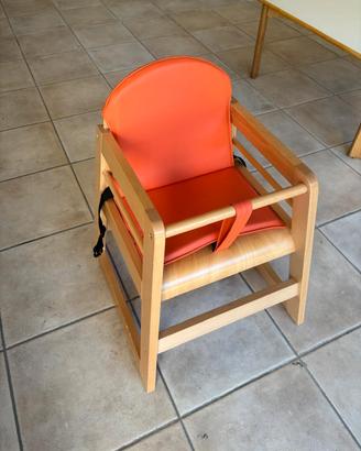 Seggiolone bimbi legno