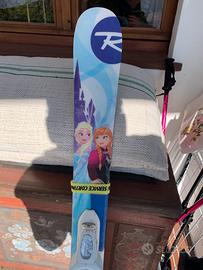 Sci frozen rossignol 122cm con attacchi regolabili