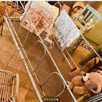 lettino in ferro vintage 