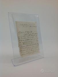 Lettera manoscritto Giacinto Achilli exprete