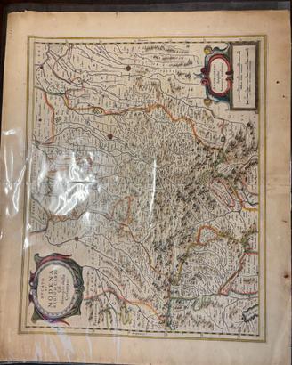Carta geografica Ducato Modena Janssonius 16