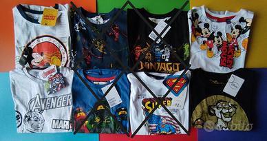 Maglie maniche corte bambino 4-6 anni 110-116 cm B