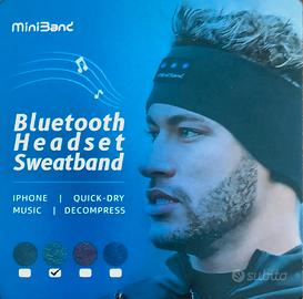 Fascia sport bluetooth con auricolari e microfono