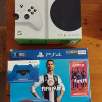 xbox serie S 512gb e PlayStation 4 slim