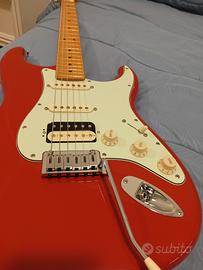 fender Stratocaster player plus Fiesta red 
