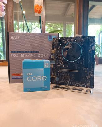 Kit gaming/Ufficio Msi h610m-e ddr4 + i3-12100f 