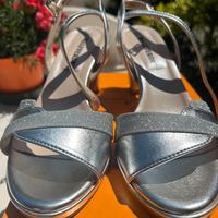 Sandali Valleverde 28347 argento tacco