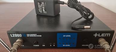 Microfono wireless con archetto LEM L2000TD