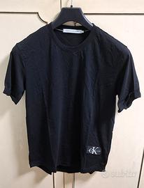 T-shirt Calvin Klein Jeans Uomo Nera 100% Cotone L