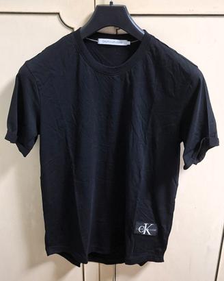 T-shirt Calvin Klein Jeans Uomo Nera 100% Cotone L