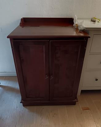 Mobile lavatrice e mobiletto vetrinetta bagno